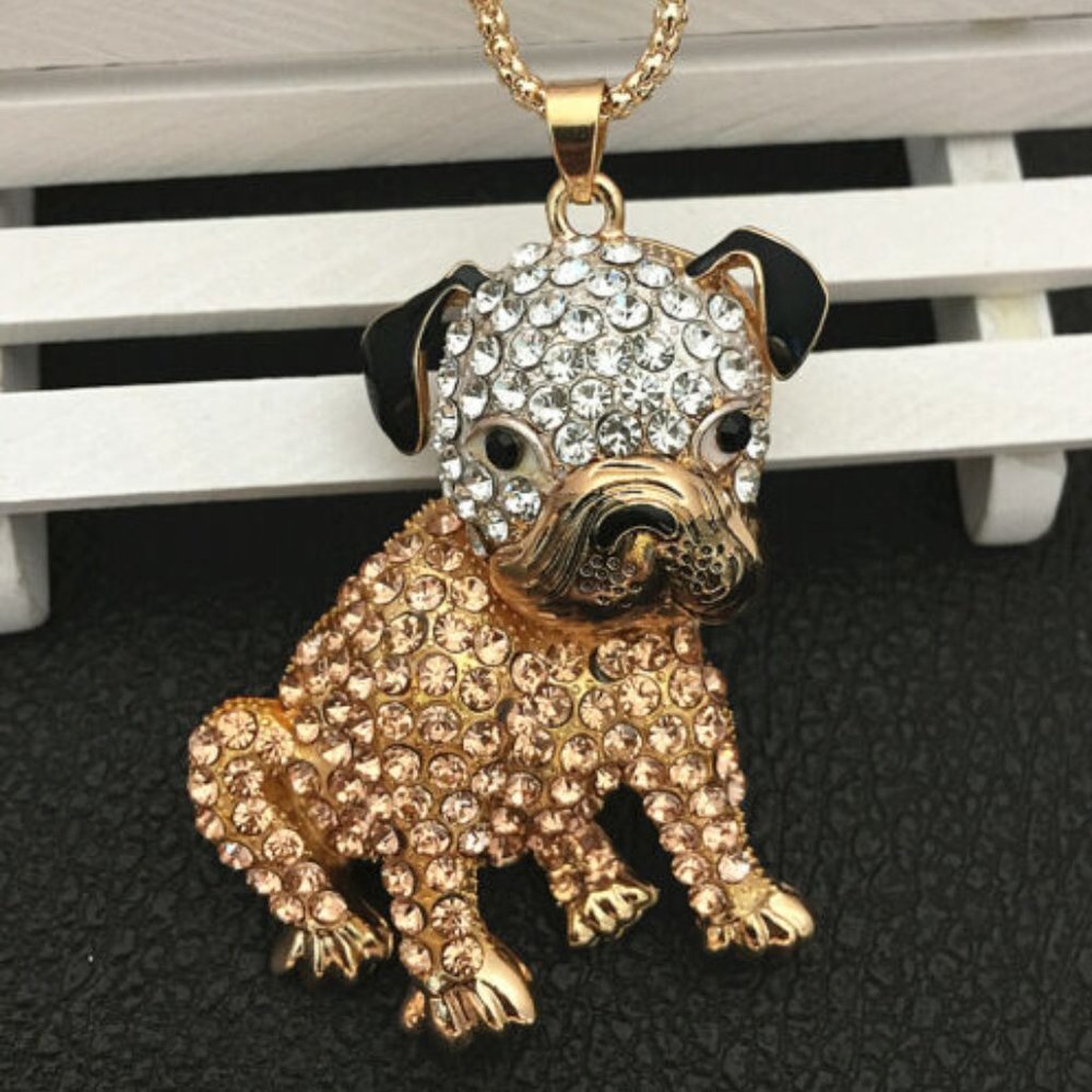 Betsey Johnson "American Bulldog" Necklace - NWT